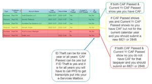 CAF Passed Screen Shot